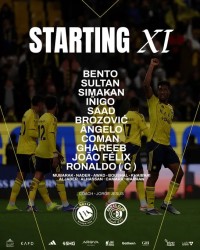 开云官方-达马克vs利雅得胜利首发：C罗领衔，菲利克斯、科曼出战